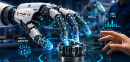 Main robotique tactile adaptative
